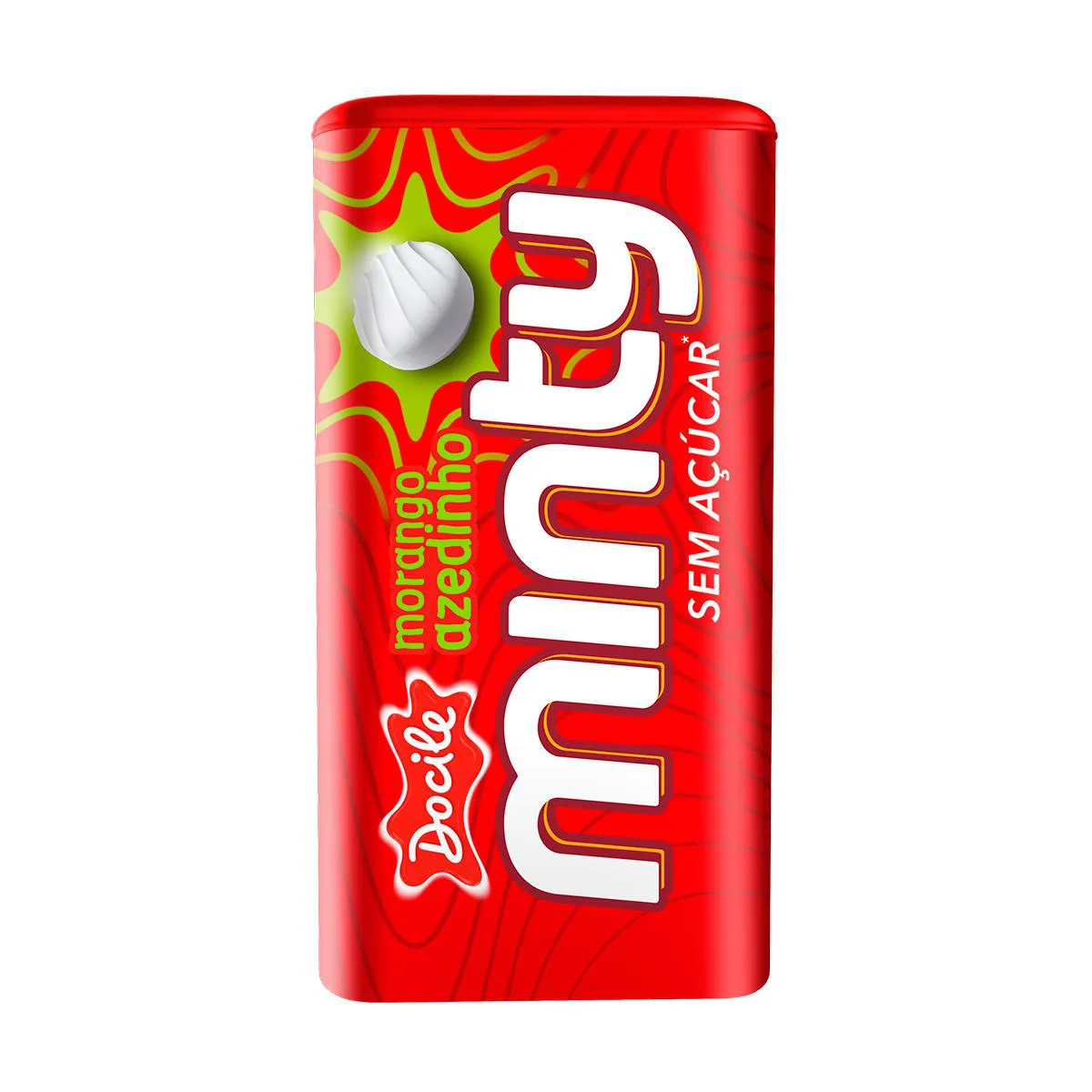 Pastilha Minty Morango Azedinho Sem Açúcar 21g