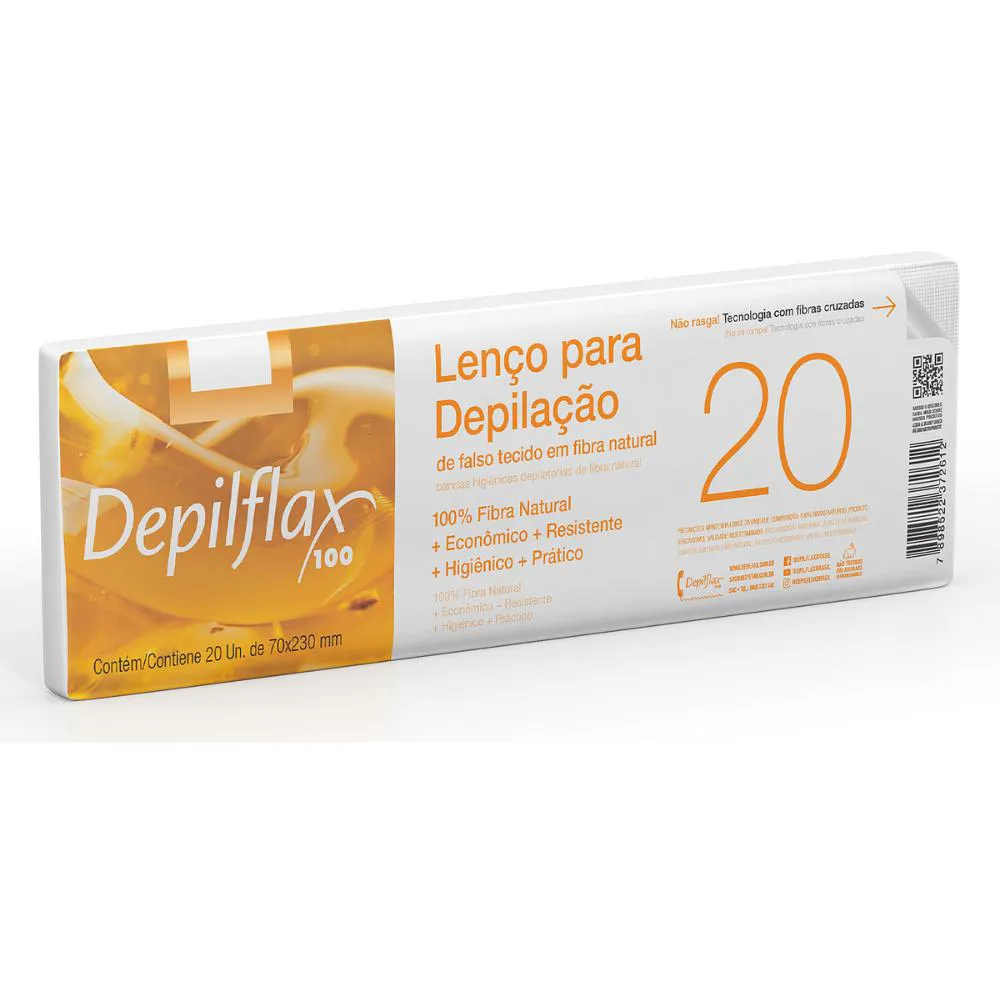 Lenço para Depilação Depilflax C/ 20 Unid