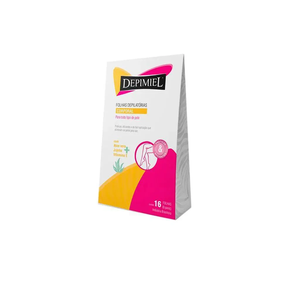 Folhas Prontas para Depilação Corporal Depimiel 16fls