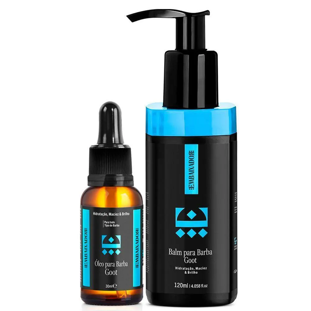 Kit 01 Óleo para Barba Goot + Balm Goot Embaixador 120ml