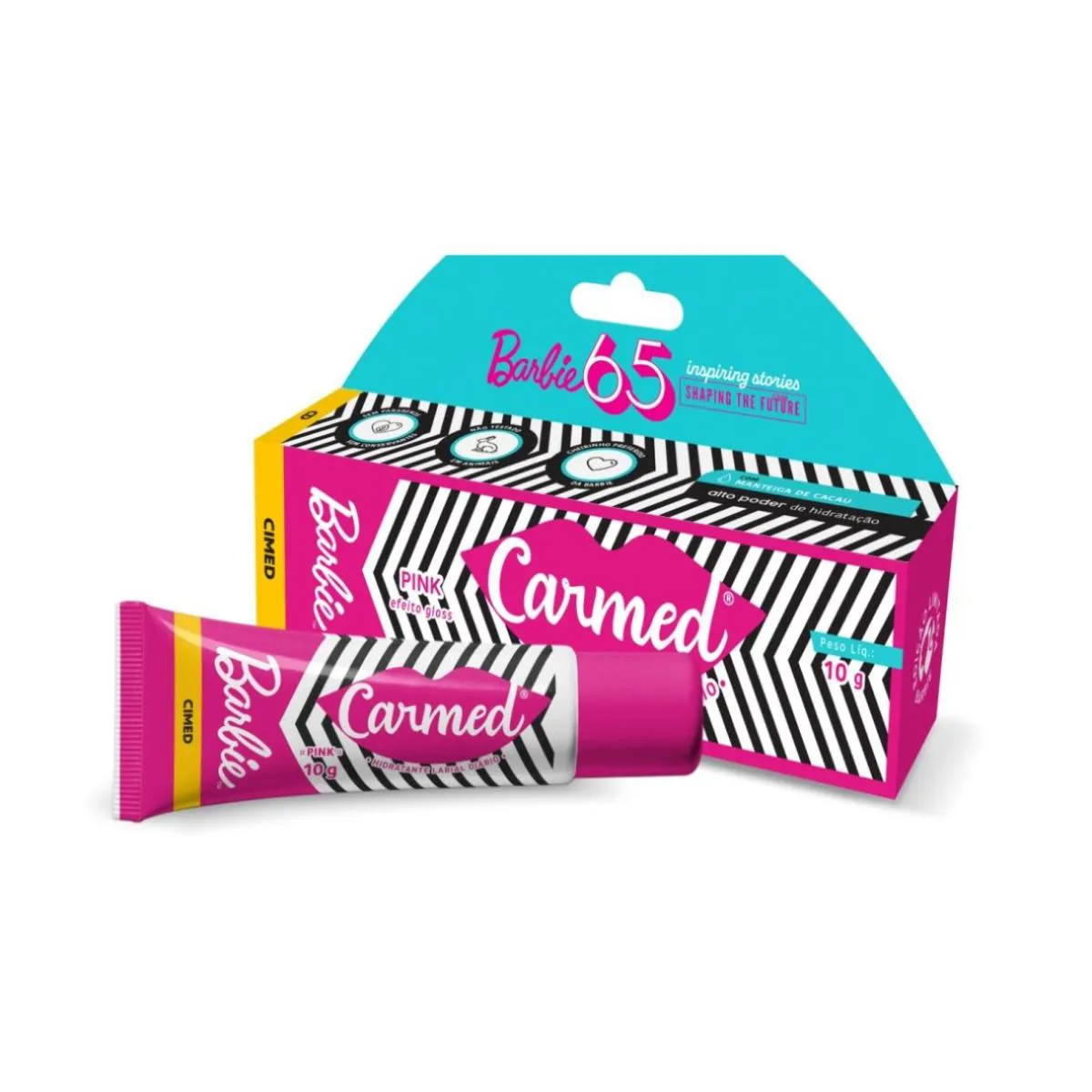 Lançamento Carmed Barbie 10G Todas As Opções Barbie Pink