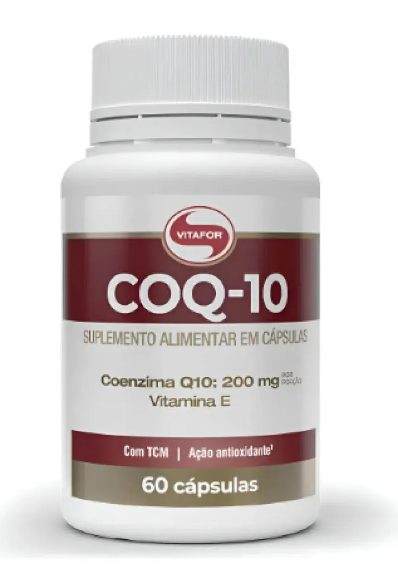 Coq10 Vitafor Coenzima Q10 200mg por Porção com Vitamina e