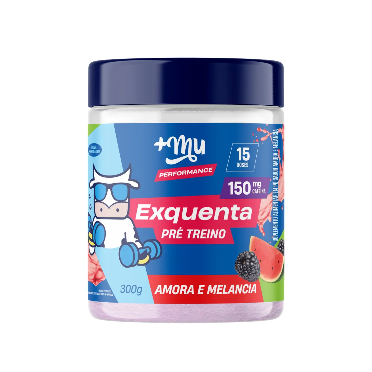 Pré-Treino Exquenta Mais Mu Muke Amora 300g