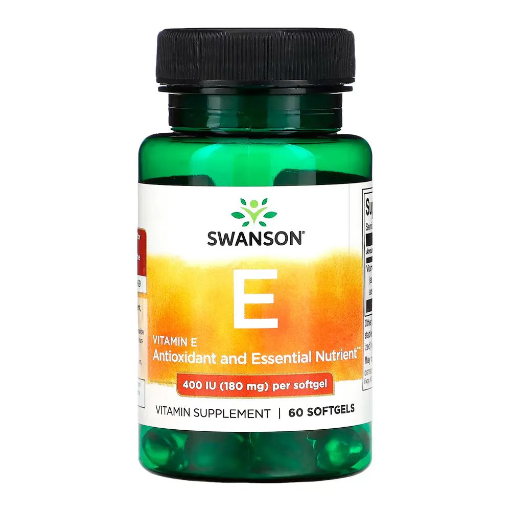 Vitamina E-400 180.2mg Swanson 60 Sgels Importado