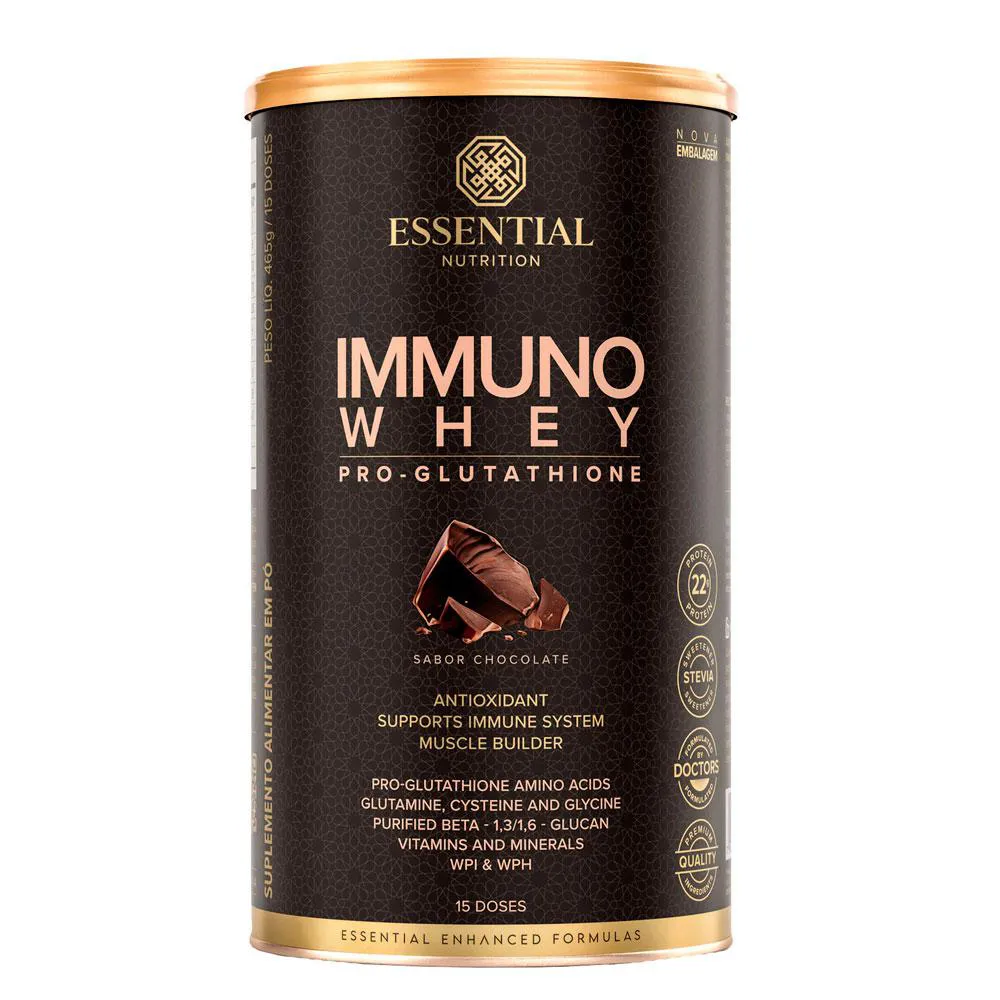 Whey Protein Immuno Whey Chocolate Essential Nutrition 465g U Unica